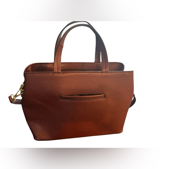 London Fog 100th Anniversary Plum Studded Satchel~ NWT - Picture 3 of 4